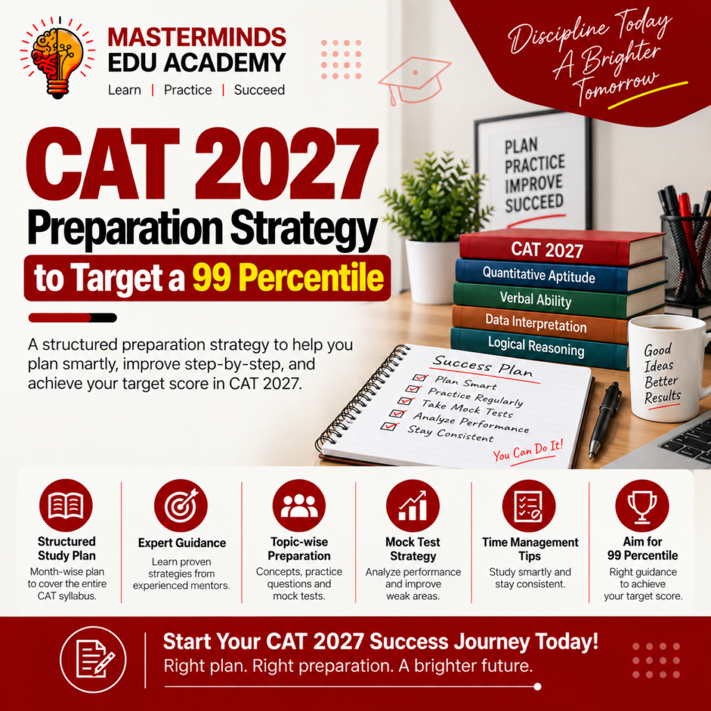 CAT 2027 Preparation Strategy to Target a 99 Percentile