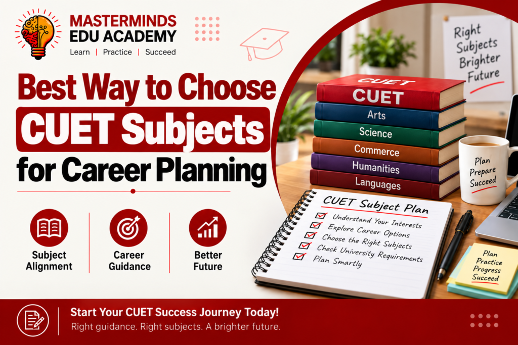 CUET subject selection