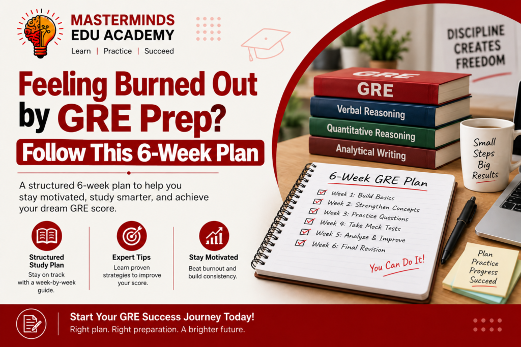6-week GRE study plan